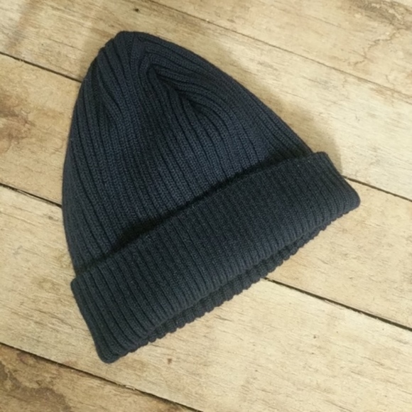 Accessories - Wool navy ribbed beenie | fisherman's cap